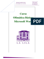 CURSO Ofimatica I MS Word Apuntes PDF