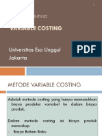 Temu 6 Variable Costing