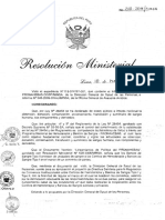 Directiva Convenios Rm210 2011 Minsa