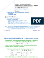 Supplement 1 - Semiconductor Physics Review - Outline