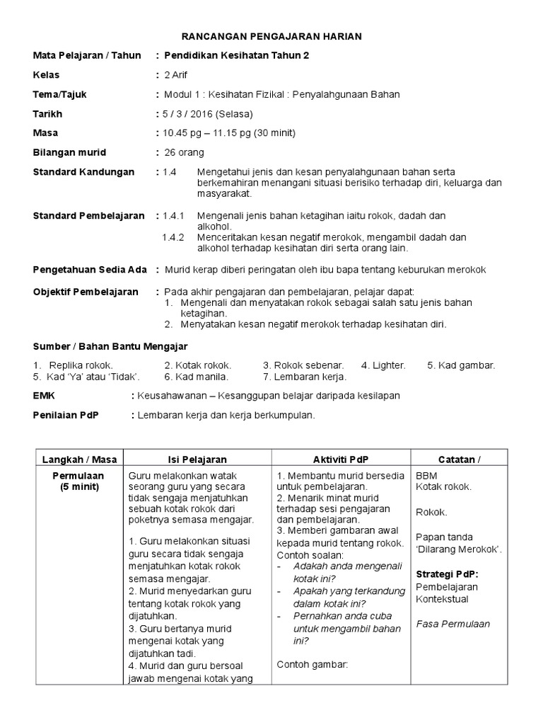 Rph Pend Kesihatan Merokok Pdf
