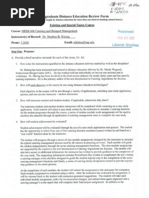 09-9a HRIM 406 Catering and Banquet Management, Distance Education (1)