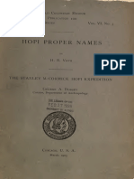 Hopi Proper Names Voth PDF