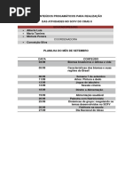 Plano de Ação de Setembro