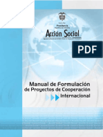  Manual Formulación Proyectos de Cooperación Internacional- Marco Logico