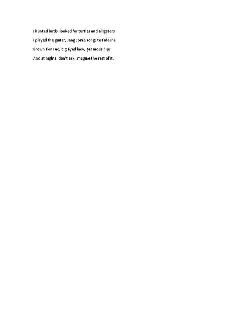 I Hunted Birds | PDF