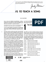 22 Ways To Teach A Song - Jo Ann Butler