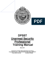 Unarmed Security Professional Training Manual (2011)