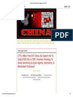 CFTU China Employers Director & Free DIY TEFL Job Kit