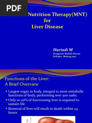 Mnt For Liver Disease Pdf Cirrhosis Liver