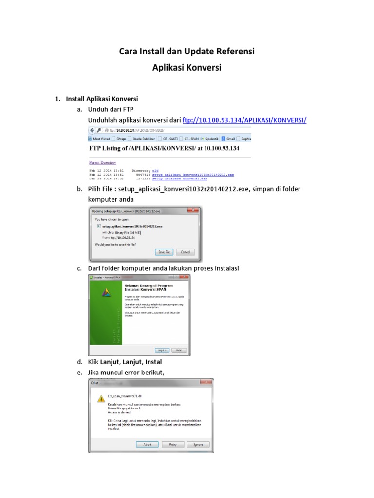 Manual Instal Dan Update Aplikasi Konversi PDF