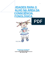 Atividades fonológicas para trabalhar a consciência fonológica