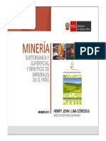 Mineria Subterranea y Superficial en El Peru PDF