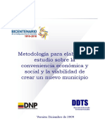 Metodologia Creacion Municipios Ddts