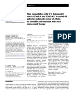 1-Fluid Resuscitation With 6 % Hydroxyethyl