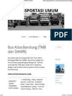 Bus Kota Bandung (TMB Dan Damri) - Transportasi Umum
