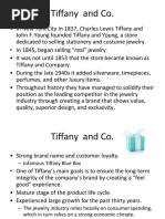 TIffany and Co Competitive Analysis Presentation