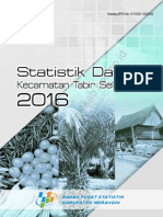 Statistik Daerah Kecamatan Tabir Selatan 2016