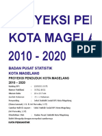 Proyeksi Penduduk Kota Magelang 2010 2020