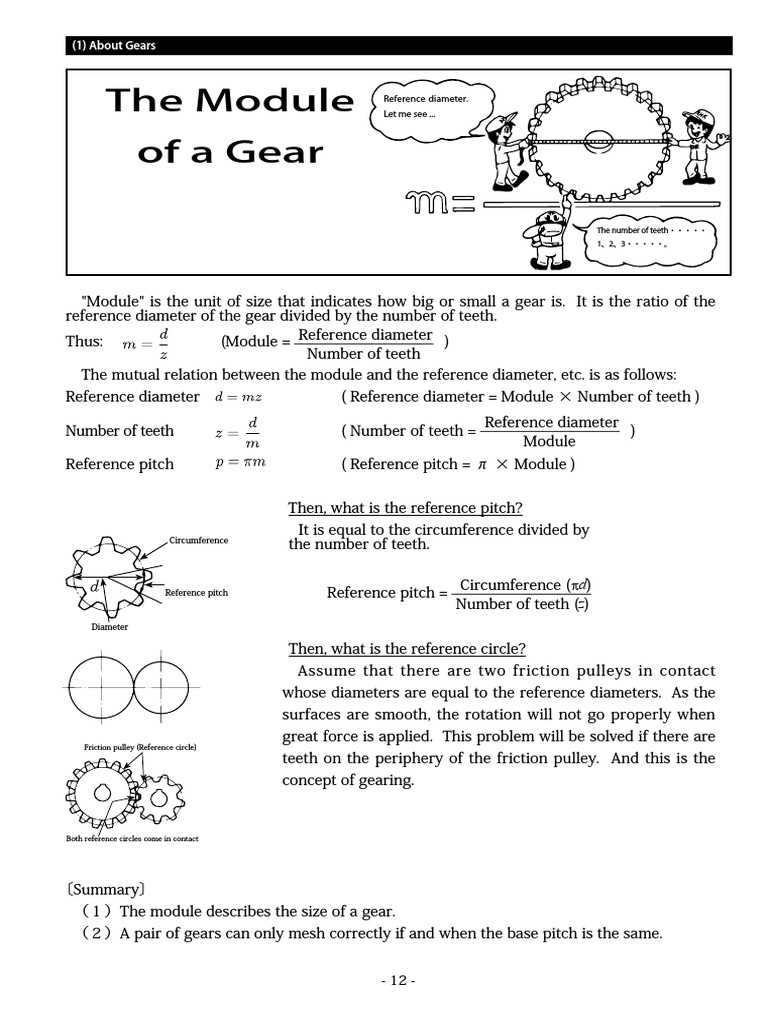 Understanding Gears Through Their Fundamental Dimensions and