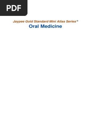 Jaypee Gold Standard Mini Atlas Series Oral Medicine 1ed - 