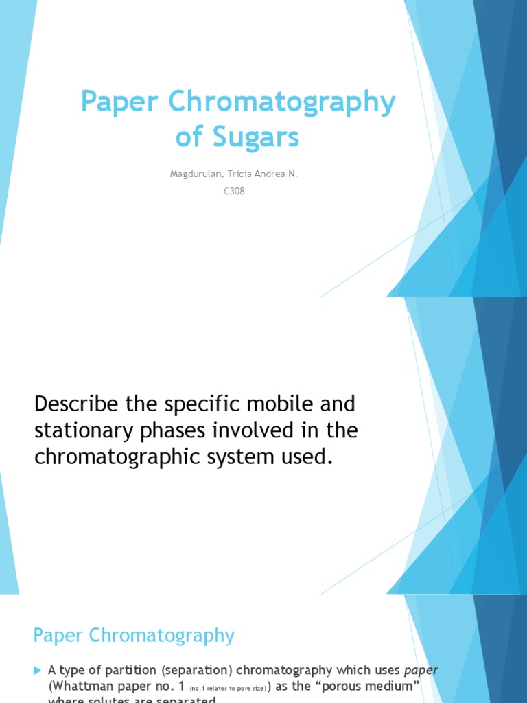 Paper Chromatography PDF Chromatography Elution