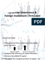 Corporate Governance & Foreign Investment