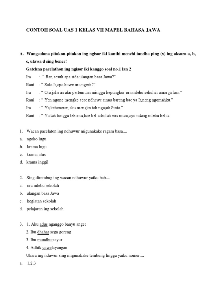 CONTOH SOAL UAS 1 KELAS VII MAPEL BAHASA JAWA.docx