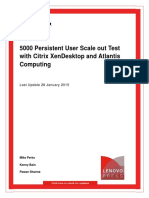 Persistent User Scale Out Test With Citrix XenDes Ktop and Atlantis Computing
