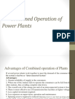 Combined Operation of Power Plants