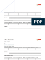 Video Marksheet