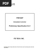 Datasheet IT8512E F V0.4.1