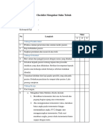 Checklist Mengukur Suhu Tubuh