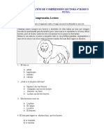 EVALUACIÒN DE COMPRENSIÒN LECTORA 4º BÀSICO.doc