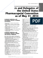 Front Matter - Members and Delegates of the United States Pharmacopeial Convention