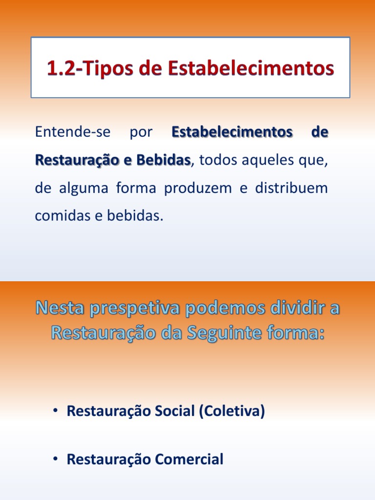 1.2-Tipos de Estabelecimentos (Evolução Restaurantes) | PDF ...