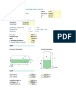 Calculate vessel volume ASME F&D head