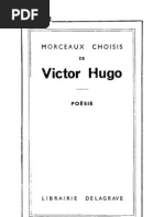 842484 Morceaux Choisis de Victor Hugo Poesie