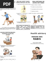 Rabies Information Flipchart Filipino PDF | PDF