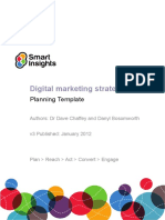 Digital Marketing Plan Template Smart Insights