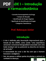 UNIDADE I – Introdução à Farmacobotânica