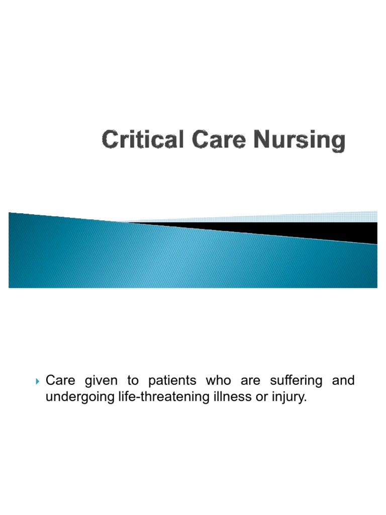 Critical Care Nursing | PDF | Shock (Circulatory) | Heart