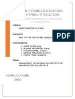 Diagnostico Del Distrito de Huacar Huanuco
