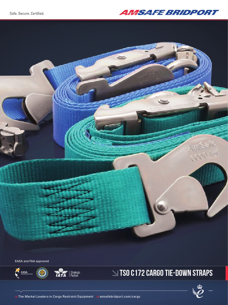 TSO C172 Cargo TieDown Straps Datasheet PDF Cargo Safety