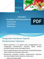 1 TM Paradigma Perekonomian Indonesia PD Masa Orde Lama Baru Dan Reformasi1