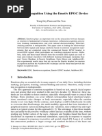 Emotion REcognition Using The Emotiv Epoc Device PDF