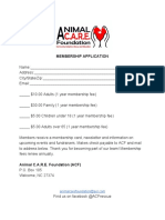 Acf Membership Application