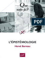 L'Epistemologie - Barreau Herve