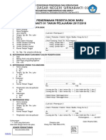 Contoh Formulir Penerimaan Siswa Baru Tahun 20172018 Format Words