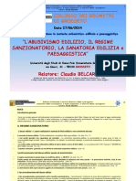 Seminario Collegio Geometri Grosseto - 27.6.2014- Abuso Edilizio e Sanatoria